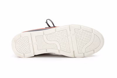 Náuticos Hombre Piel Marino Rojo Taupe - 3