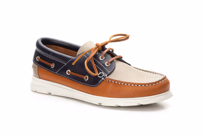 Náuticos Hombre Piel Marino Cuero Taupe - 2
