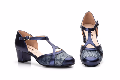 Zapatos Mujer Piel Marino Galaxy Ocean