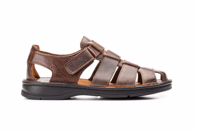 Sandalias Hombre Piel Marrón Route 83 - 4