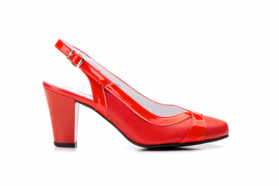 Zapatos Mujer Piel Rojo - 3