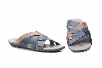 Sandalias Hombre Piel Marino Muller
