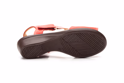 Sandalias Mujer Piel Rojo - 4