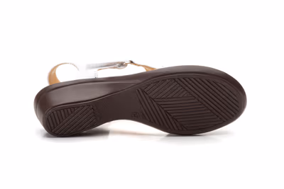 Sandalias Mujer Piel Blanco - 3