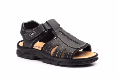 Sandalias Bio Hombre Piel Negro - 2