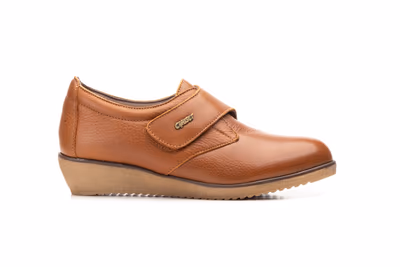 Zapatos Mujer Piel Cuero Velcro - 3