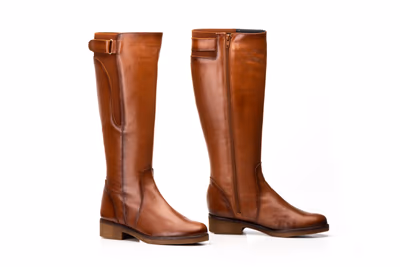 Botas Mujer Piel Cuero Caña Alta