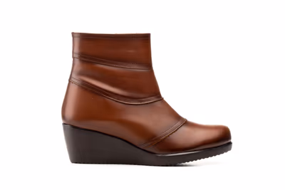 Botines Mujer Piel Marrón - 2