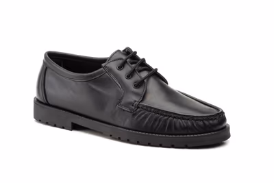 Kiowa Hombre Piel Negro Cordones - 2