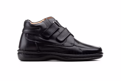 Botas Hombre Piel Negro Velcro Cactus - 3