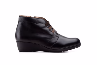 Botín Mujer Piel Negro - 2