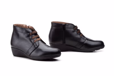 Botín Mujer Piel Negro