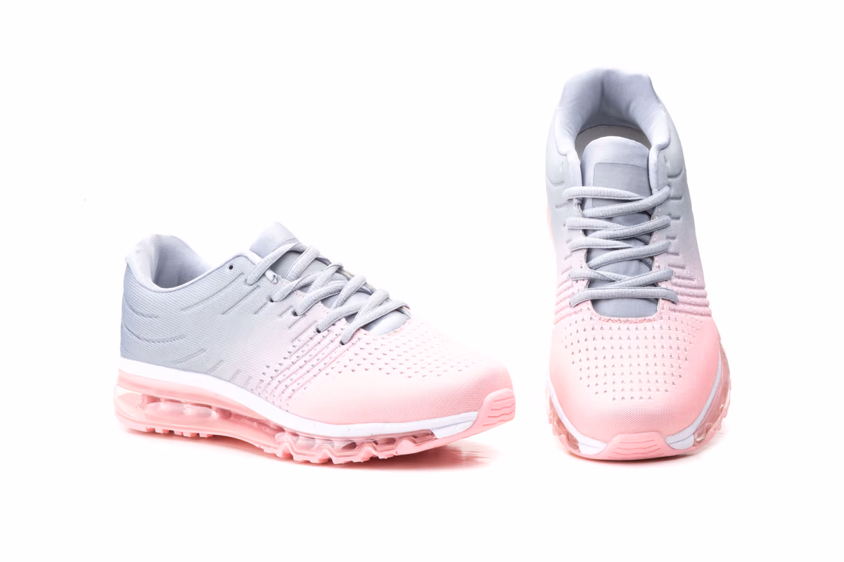 Deportivos Mujer Rosa Gris Camara Aire