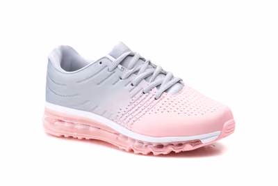 Deportivos Mujer Rosa Gris Camara Aire - 2