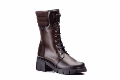 Botas Mujer Piel Marrón Militar Ibérico - 2