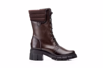 Botas Mujer Piel Marrón Militar Ibérico - 3