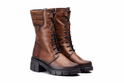 Botas Mujer Piel Cuero Militar Ibérico - 6