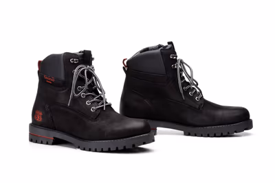Botas Hombre Piel Negro Route 83