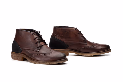 Botín Hombre Piel Marrón Route 83