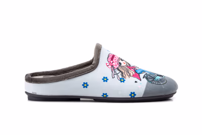 Zapatillas Mujer Gris Bicicleta - 3