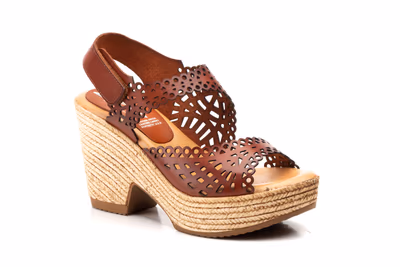 Sandalias Mujer Piel Roble Lasér Plataforma Xbonita - 2