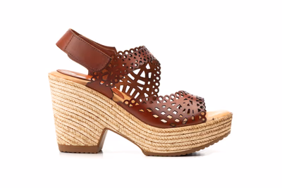 Sandalias Mujer Piel Roble Lasér Plataforma Xbonita - 4