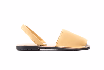 Menorquinas Mujer Piel Serraje Camel - 3