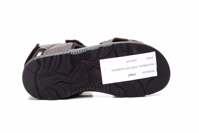 Sandalias Hombre Piel Marrón Morxiva - 4