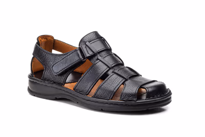 Sandalias Hombre Piel Negro Route 83 - 2