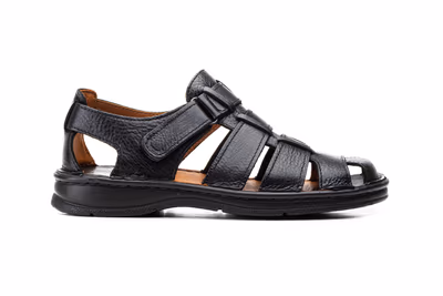 Sandalias Hombre Piel Negro Route 83 - 3