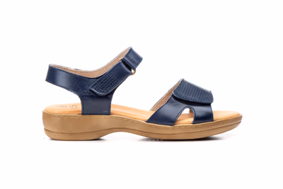 Sandalias Mujer Piel Marino Plantilla Gel - 3