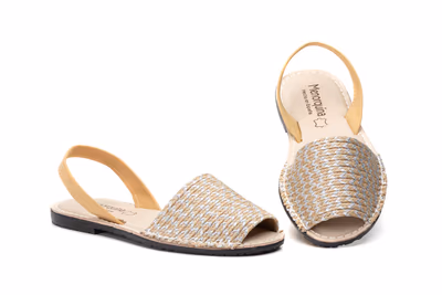 Menorquinas Mujer Yute Plata