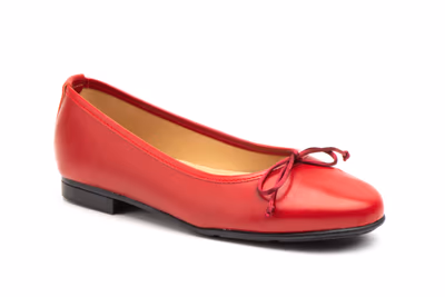 Bailarinas Mujer Piel Rojo Lazo - 2