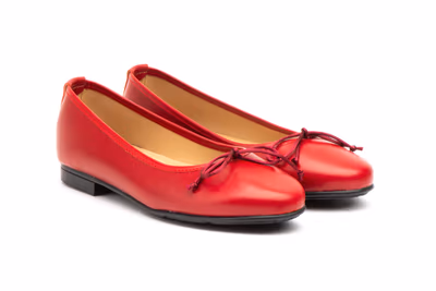 Bailarinas Mujer Piel Rojo Lazo - 5