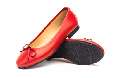 Bailarinas Mujer Piel Rojo Lazo - 7