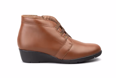 Botín Mujer Piel Cuero Elásticos - 3