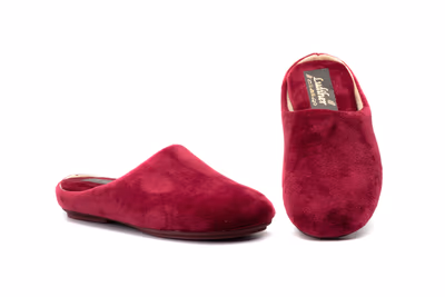 Zapatillas Casa Invierno Mujer Burdeos
