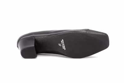 Zapatos Mujer Piel Negro Tacón - 4