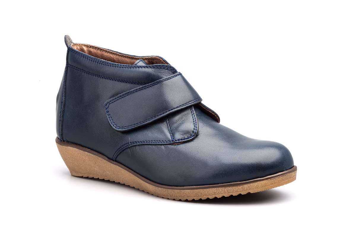 Botín Mujer Piel Marino