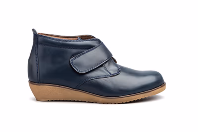 Botín Mujer Piel Marino - 2