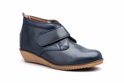 Botín Mujer Piel Marino