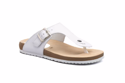 Sandalias Mujer Piel Marino Hebilla - 2