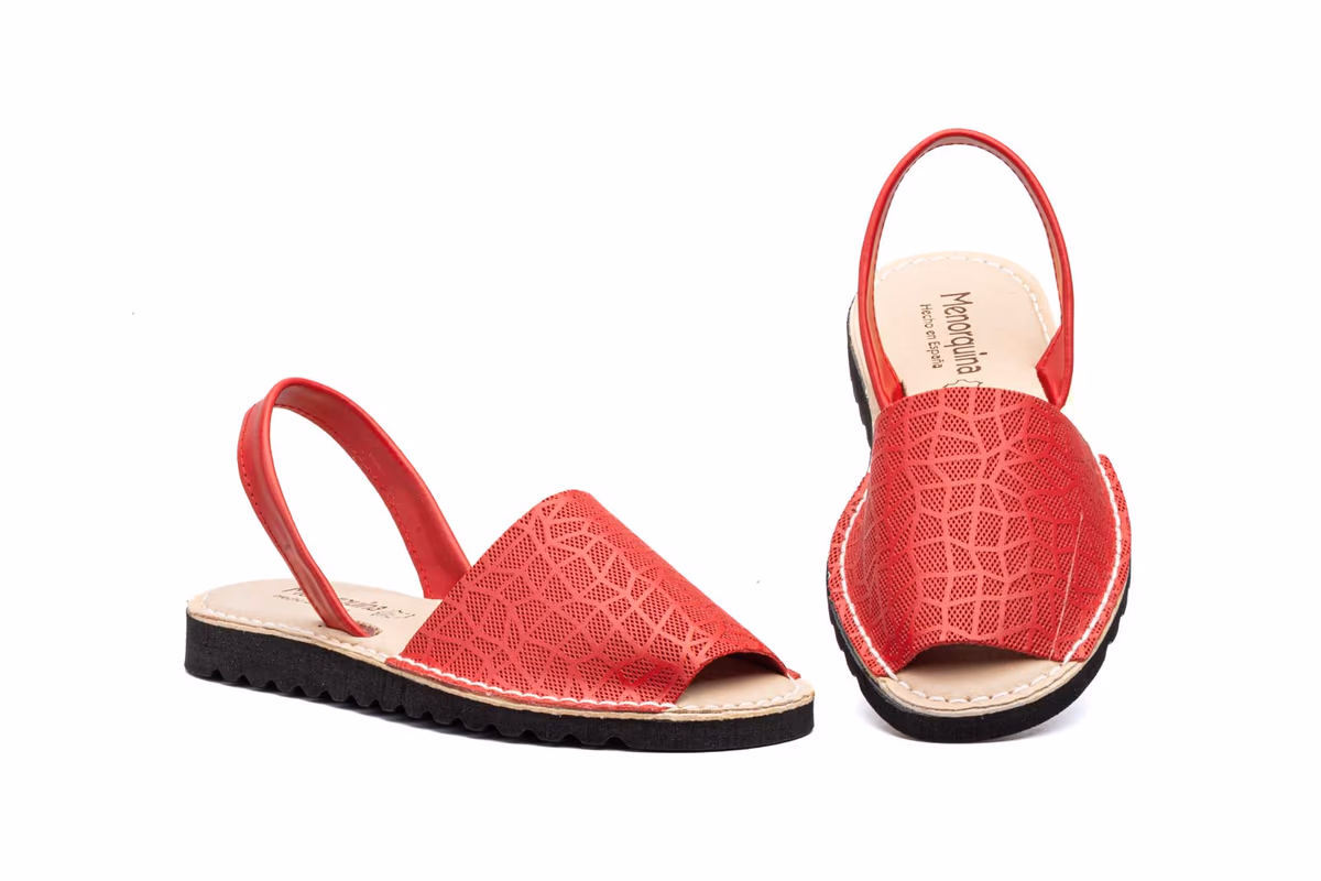 Menorquinas Mujer Piel Rojo