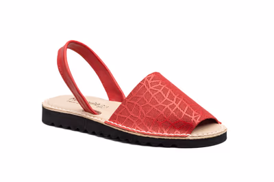 Menorquinas Mujer Piel Rojo - 2