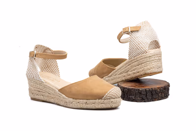 Alpargata Yute Mujer Arena Cuña - 2