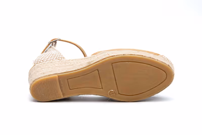 Alpargata Yute Mujer Arena Cuña - 5