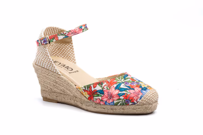 Alpargata Yute Mujer Tejido Estampado Cuña - 3