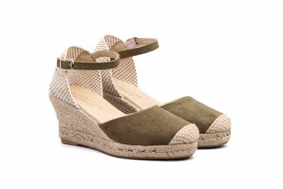 Alpargata Yute Mujer Tejido Musgo Cuña - 5