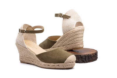 Alpargata Yute Mujer Tejido Musgo Cuña - 6