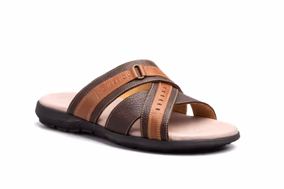 Sandalias Hombre Piel Marrón - 2